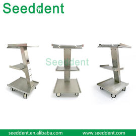 China Dental Surgical Instruments Tool Cart / Dental Stainless Steel mobile cart supplier